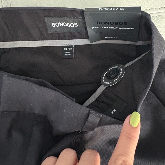 Bonobos Weekday Warrior Dress Pants Tuesday Black Men’s Size 33 / 32 NWT - Picture 8 of 11